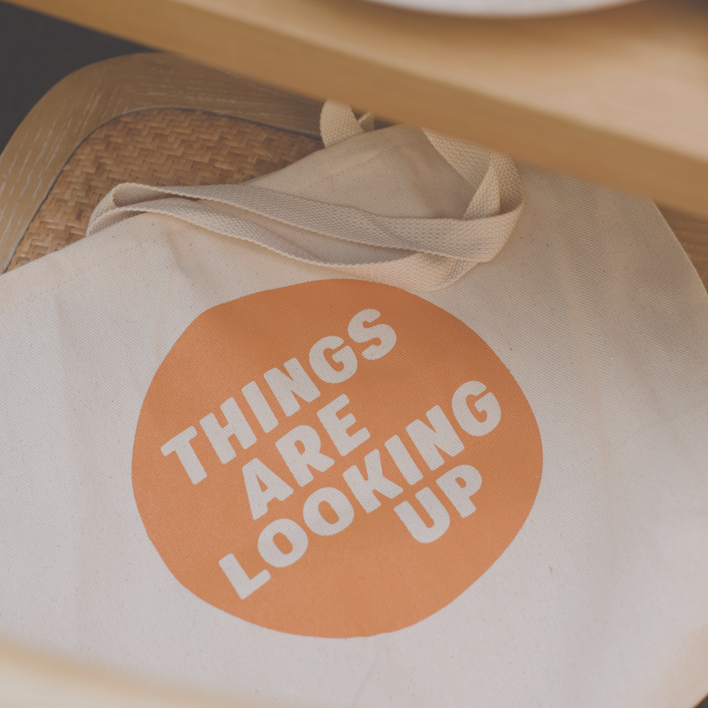 THINGS ARE LOOKING UP® CANVAS TOTE BAG