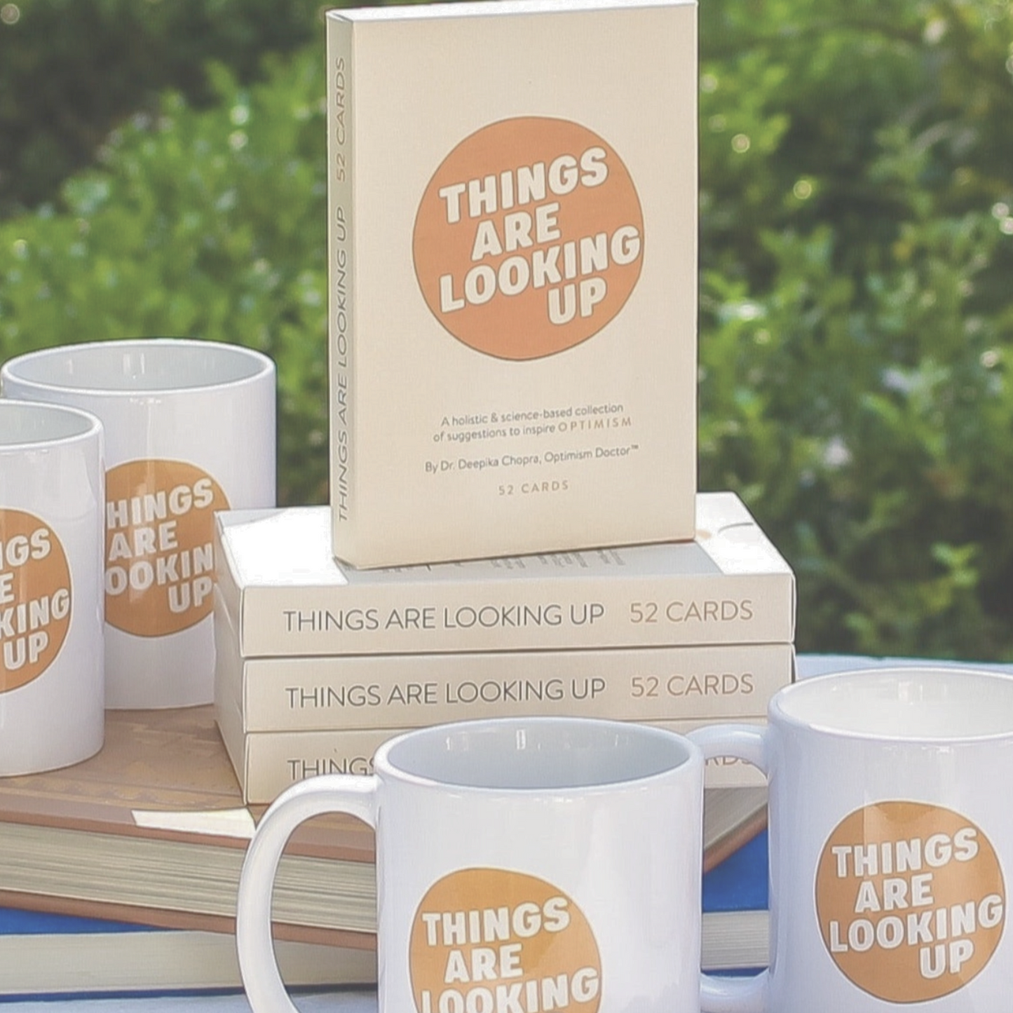 THINGS ARE LOOKING UP® MUG + OPTIMISM ON DECK BUNDLE